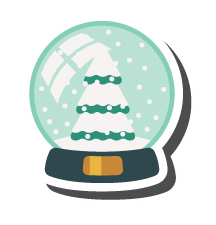 Boule globe de neige Boule de Noël