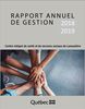 Le rapport annuel de gestion 2018-2019